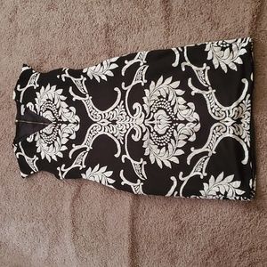 New York & Company Black and White Dress